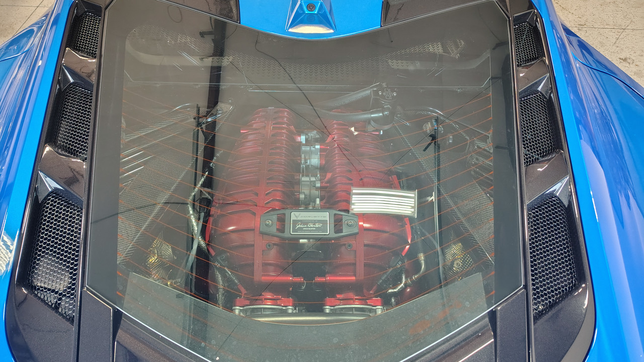 J&L Oil Separator 3.0 PCV Side (2023-2025 Chevrolet Corvette Z06 Coupe)  engine bay.