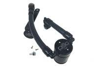 J&L Oil Separator 3.0 Driver Side (2007-2014 Ford Mustang GT500)  showing custom mounting bracket and hose layout.