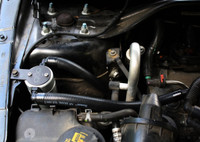 J&L Oil Separator 3.0, Passenger Side (2010-2019 Taurus SHO EcoBoost V6) installed in engine