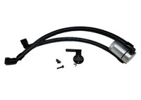J&L Oil Separator 3.0 Passenger Side (2011-2014 Ford F-150 5.0L & 6.2L/SVT Raptor) canister with hoses on white background.