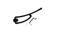 J&L Oil Separator 3.0 PCV Side (2025 Ford Bronco 2.3L; 2025 Ford Ranger 2.3L) canister with hoses on white background.