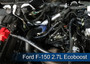 Close-up view of J&L Oil Separator 3.0 Passenger Side (2011-2026 F-150 - 2.7L; 3.5L EcoBoost; 2018-2021 Expedition 3.5L) kit in engine bay.