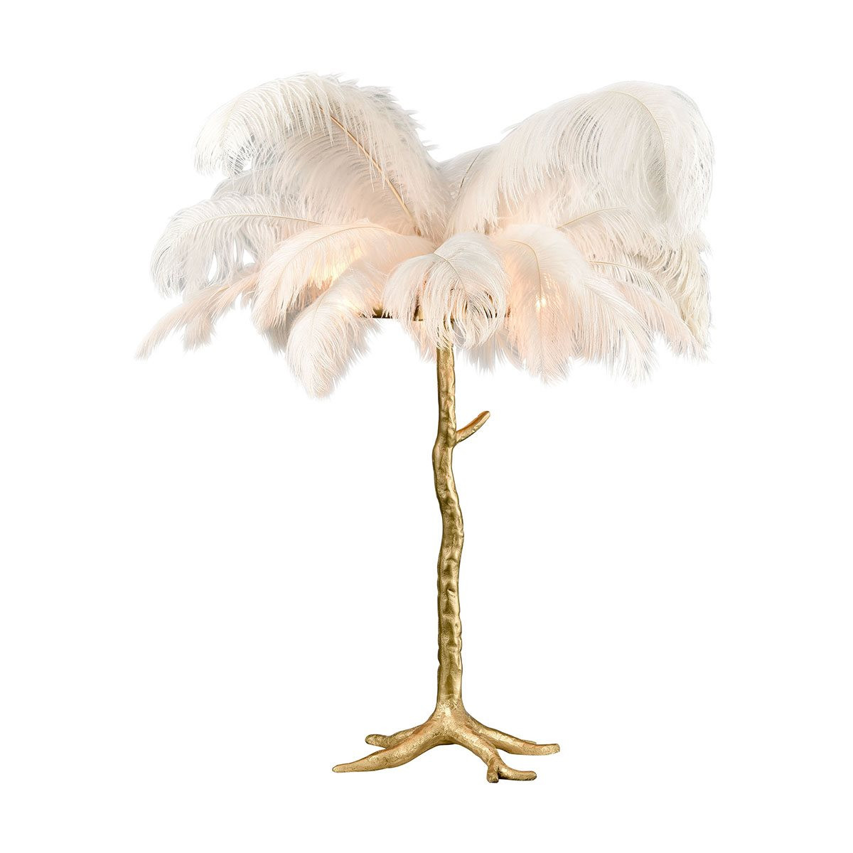 Feather Palm Tree table lamp