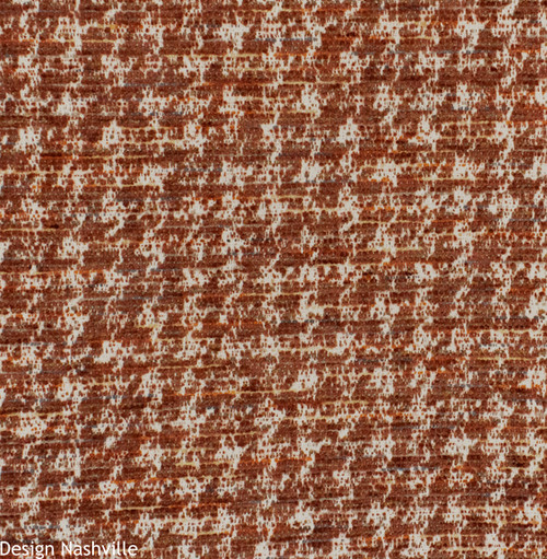 Van Dyke Houndstooth cinnamon/ terra cotta fabric for upholstery