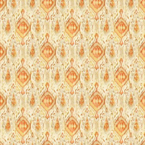 orange and yellow transitional ikat fabric