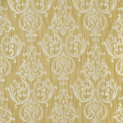 yellow and white damask fabric