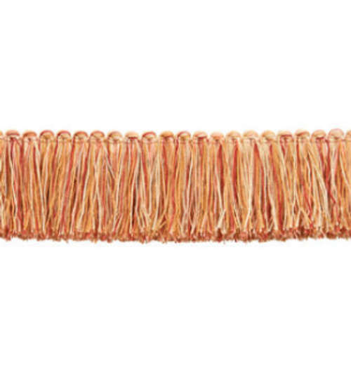 orange-coral brush trim 2"