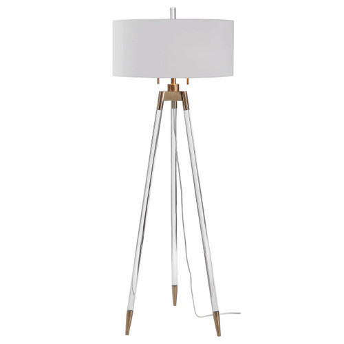 Acrylic legs contemporary floor lamp