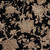 Ravenscroft Floral print fabric, black tan