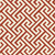 Borsari Greek Key tapestry fabric, brick red