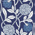 LeJeune blue and white printed cotton fabric