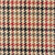 Pemberton Houndstooth Fabric black, red, tan