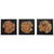 Teak Wood Crosscut Wall decor set of 3