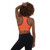 Climbing Panda sports bra orange black