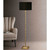 Gold twisted lamp with black drum shade. Updated traditional style. Uttermost 28598-1