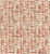 Rowan Abstract coral rust white fabric for upholstery