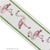 Fine quality embroidered Pink Flamingos trim tape