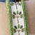 pillow made with Green Palm trees high quality embroidered trim tape with green satin stitch border 3.9" wide