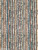 Sorrento chenille tapestry upholstery fabric of wavy and straight chenille stripes: blue, spice, topaz and neutral