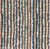 Sorrento chenille tapestry upholstery fabric of wavy and straight chenille stripes: blue, spice, topaz and neutral