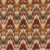 Flamestitch brown, olive, gold micro velvet fabric for upholstery and home decorating