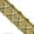 French rope lattice trim tape medium green