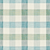 large scale teal, aqua, green, white woven plaid for home decorating
