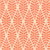 tangerine orange geometric/ ogee lattice fabric