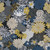 Zola black print floral fabric