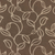large scale beige embroidered leaves and vines on dark brown faux linen