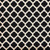 Black small scale ogee fretwork pattern, upholstery fabric