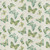 aqua, teal, green butterflies on white printed cotton/ linen fabric