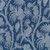 tropical bird and botanical print fabric indigo
