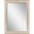 transitional silver frame mirror 31 x 43 x 2