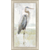 Great Blue Heron painting framed in silver. 63" high