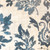 Birch station printed damask blue custom drapery panels