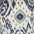 Cabana Blue Ikat linen blend fabric