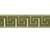 Organic Green Greek Key border tape 3" wide