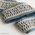French lacing blue and taupe boarder tape