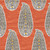 Botanical Paisleys orange print fabric