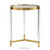 Varga gold, glass, acrylic end table