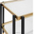 Vaughn gold black side table