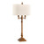 Justin warm antique gold lamp