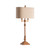 gold transitional lamps with beige oval linen shade