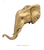 Elephant Drapery Finial available in 30 finishes for 2" pole
