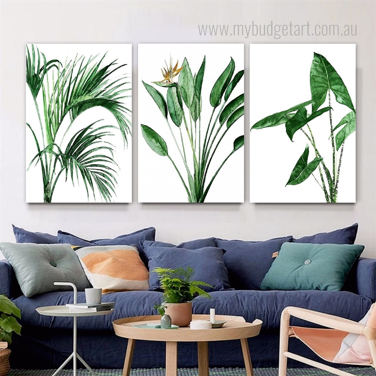 Tropical Plants Canvas Art