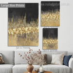 Gold Smudges Marble Spots Modern Cheap 3 Panel Abstract Wall Art Photograph Stretched Canvas Print for Room Embellishment Gold Smudges Marble Spots Modern Cheap 3 Panel Abstract Wall Art Photograph Stretched Canvas Print for Room Embellishment