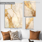 Gold Daubs Marble Abstract Stretched Canvas Print 3 Piece Modern Set Photograph for Room Wall Art Ornamentation Gold Daubs Marble Abstract Stretched Canvas Print 3 Piece Modern Set Photograph for Room Wall Art Ornamentation