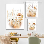 Wild Blossoms Leaflets Flowers Floral Scandinavian Rolled 3 Multi Panel Minimalist Set Painting Photograph Print on Canvas Home Wall Onlay Wild Blossoms Leaflets Flowers Floral Scandinavian Rolled 3 Multi Panel Minimalist Set Painting Photograph Print on Canvas Home Wall Onlay