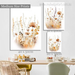 Wild Blossoms Leaflets Leaves Minimalist 3 Piece Floral Set Scandinavian Rolled Painting Photograph Print on Canvas Home Wall Ornament Wild Blossoms Leaflets Leaves Minimalist 3 Piece Floral Set Scandinavian Rolled Painting Photograph Print on Canvas Home Wall Ornament